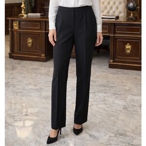Kasper Separates‎ Black Straight Leg Dress Pants Womens 14P Petite 60250610